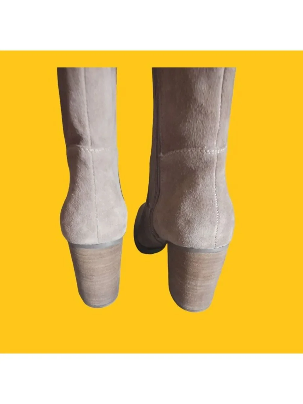 Kelsi Dagger Brooklyn Loganos Oil Cow Suede Over-The-Knee Boots Warn Grey 7M
